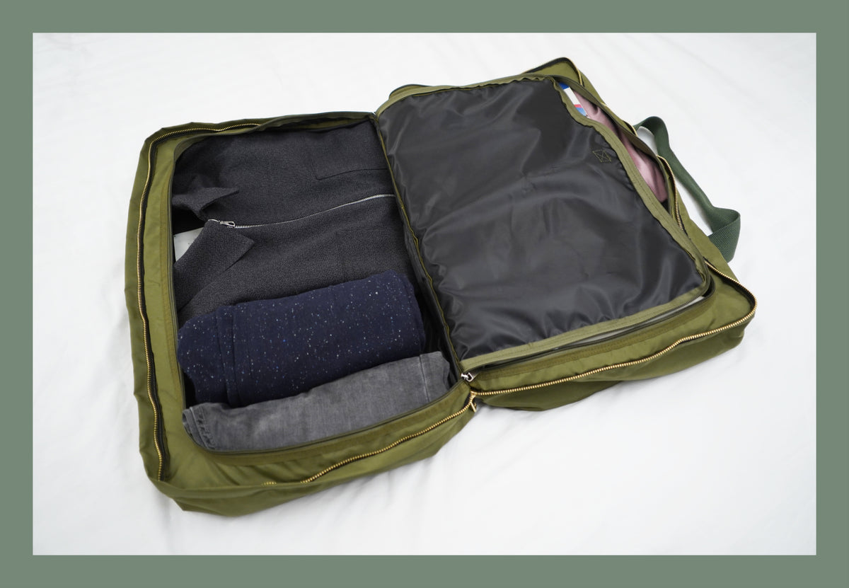 Utility weekend travel bag made from 100 recycled plastic Flotsam