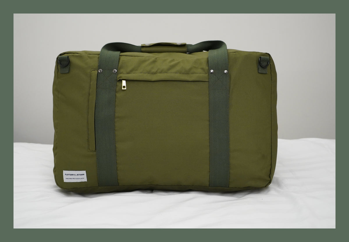 Utility weekend travel bag made from 100 recycled plastic Flotsam